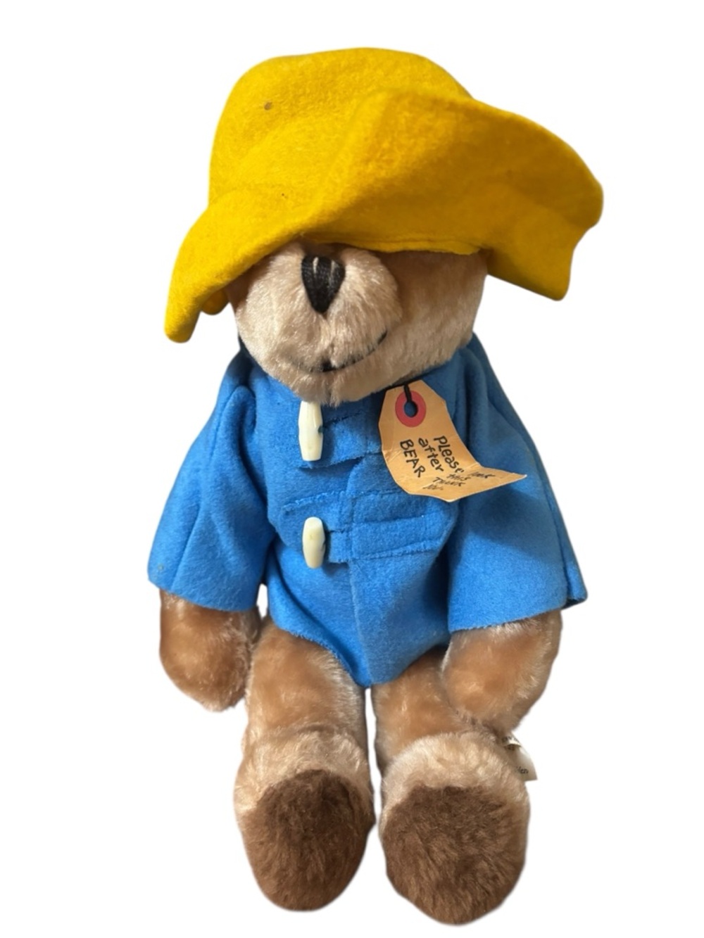 Paddington Bear l Plush Bear in Blue Coat & Yellow Hat
